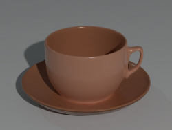 Tazza di caffè su un piattino