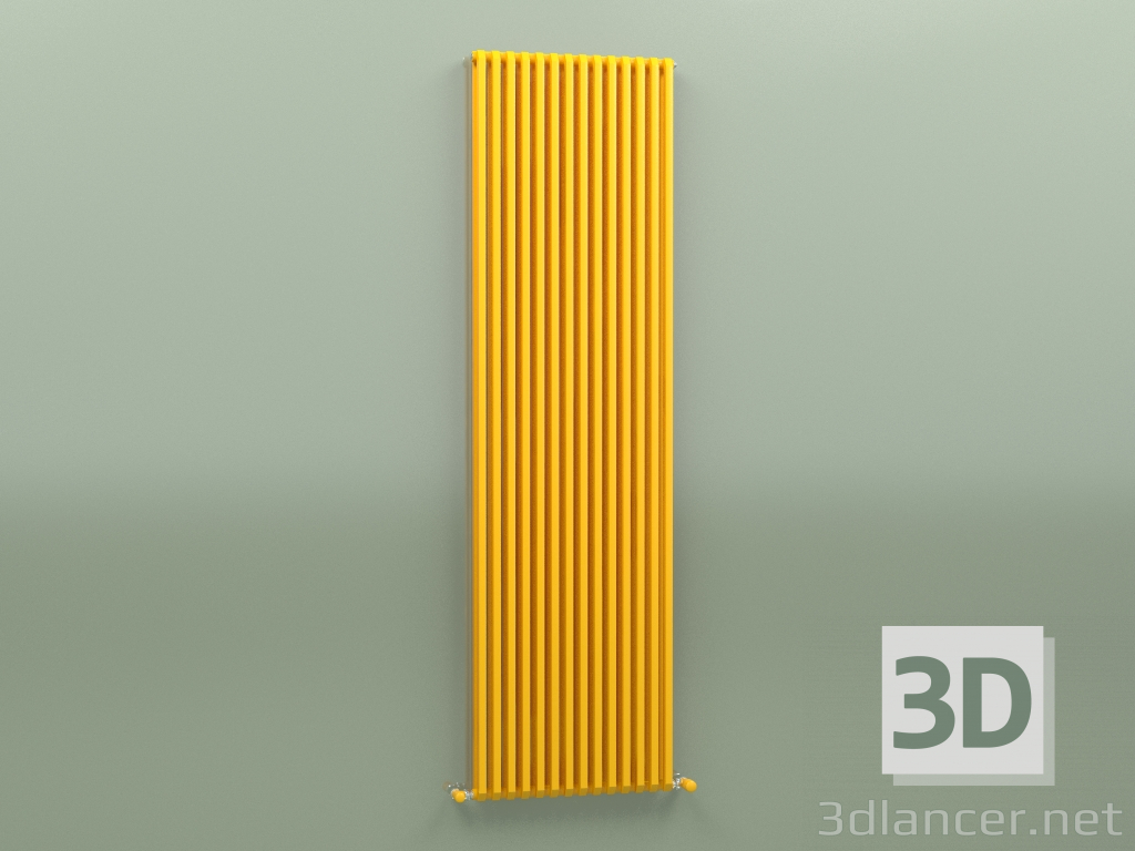 3d model Radiador SAX 2 (H 2000 14 EL, Amarillo melón - RAL 1028) - vista previa