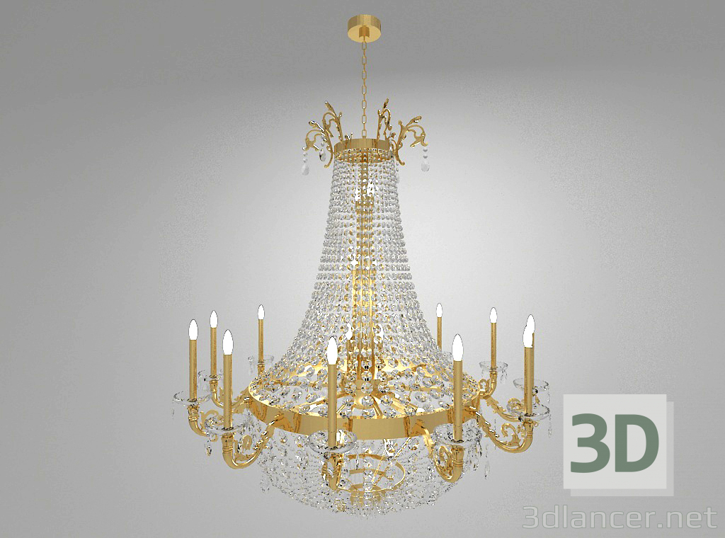 modello 3D di lampadario comprare - rendering