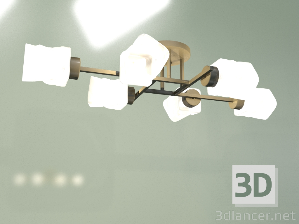 Modelo 3d Candelabro de teto Hilari 30165-6 (pérola negra) - preview