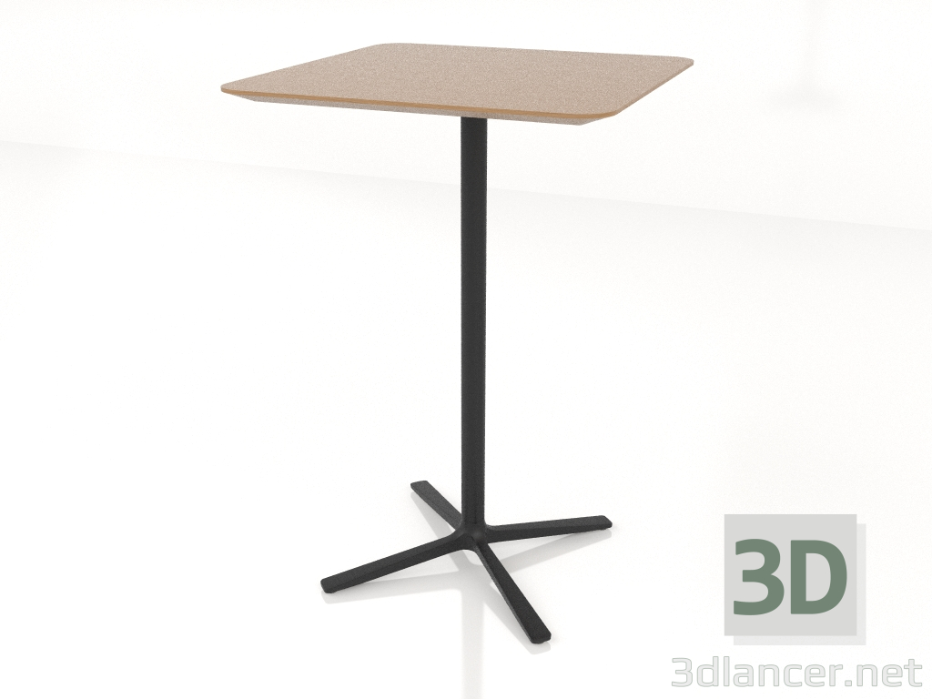 3d model Mesa alta 70x70 h105 - vista previa