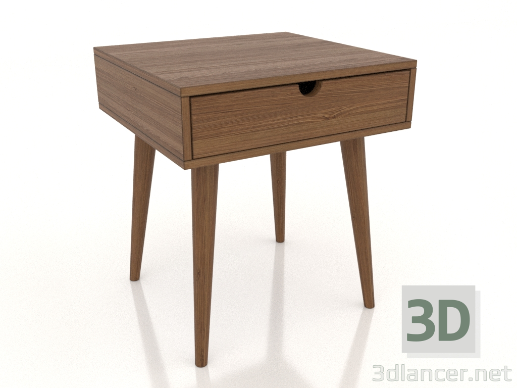 3D Modell Nachttisch STAND 420x400 mm (heller Nussbaum) - Vorschau