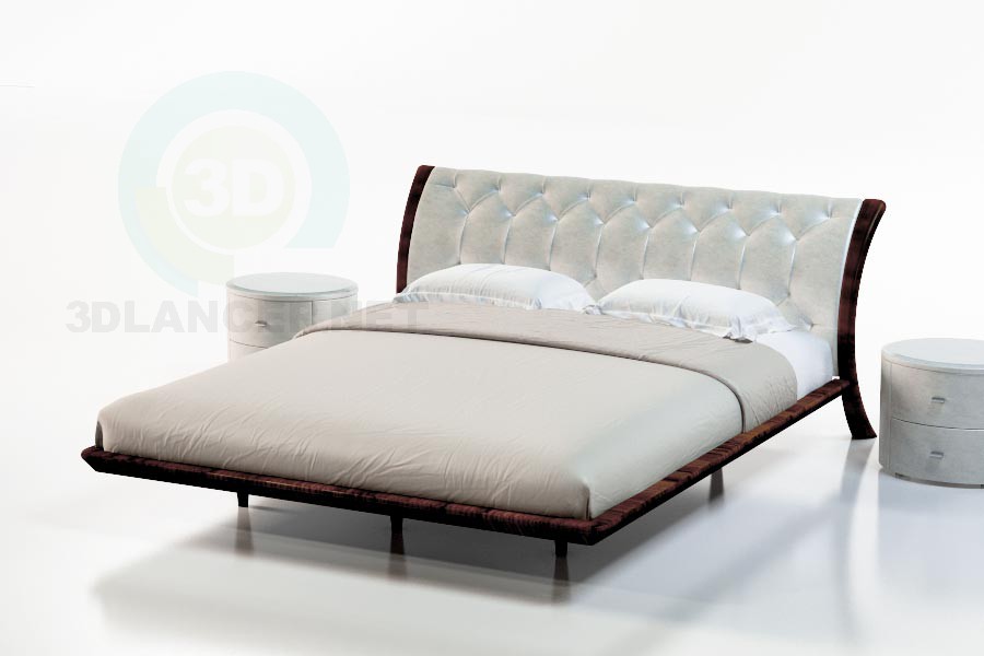 3d model Bed Sandalwood Suite - preview