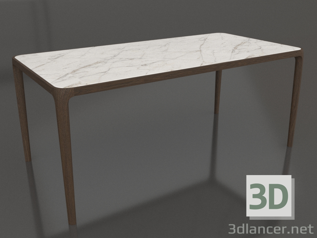 3d model Casauri table with porcelain stoneware 1800x900 mm (Walnut dark, option 1) - preview