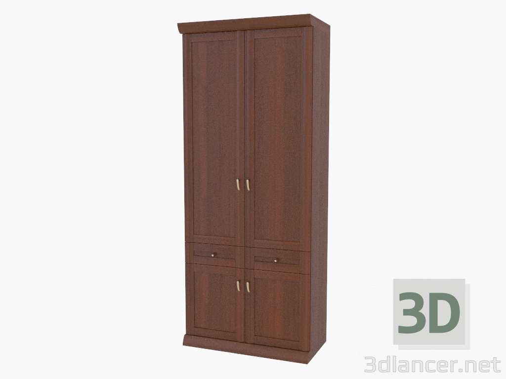 3D Modell Kleiderschrank Kleiderschrank (261-09) - Vorschau