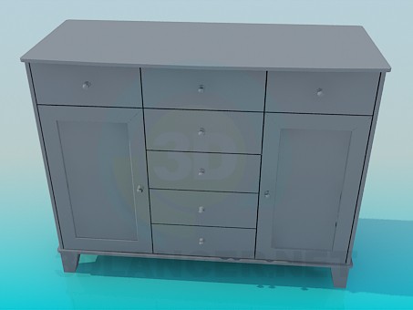 3d model Commode - preview