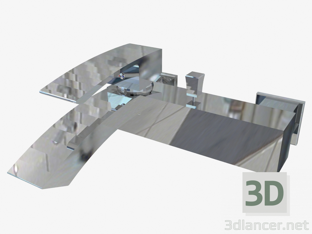 Modelo 3d Misturador de banheira de parede com chuveiro Vigo (BDW 010M) - preview