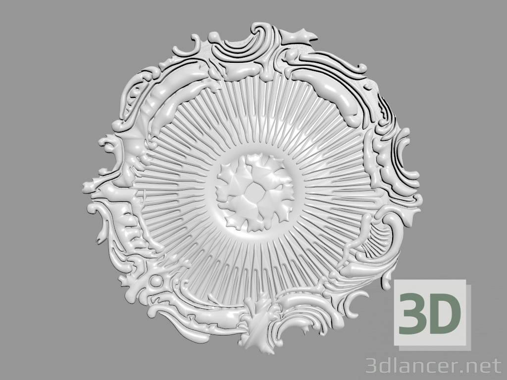 modello 3D Uscita a soffitto R4025 - anteprima