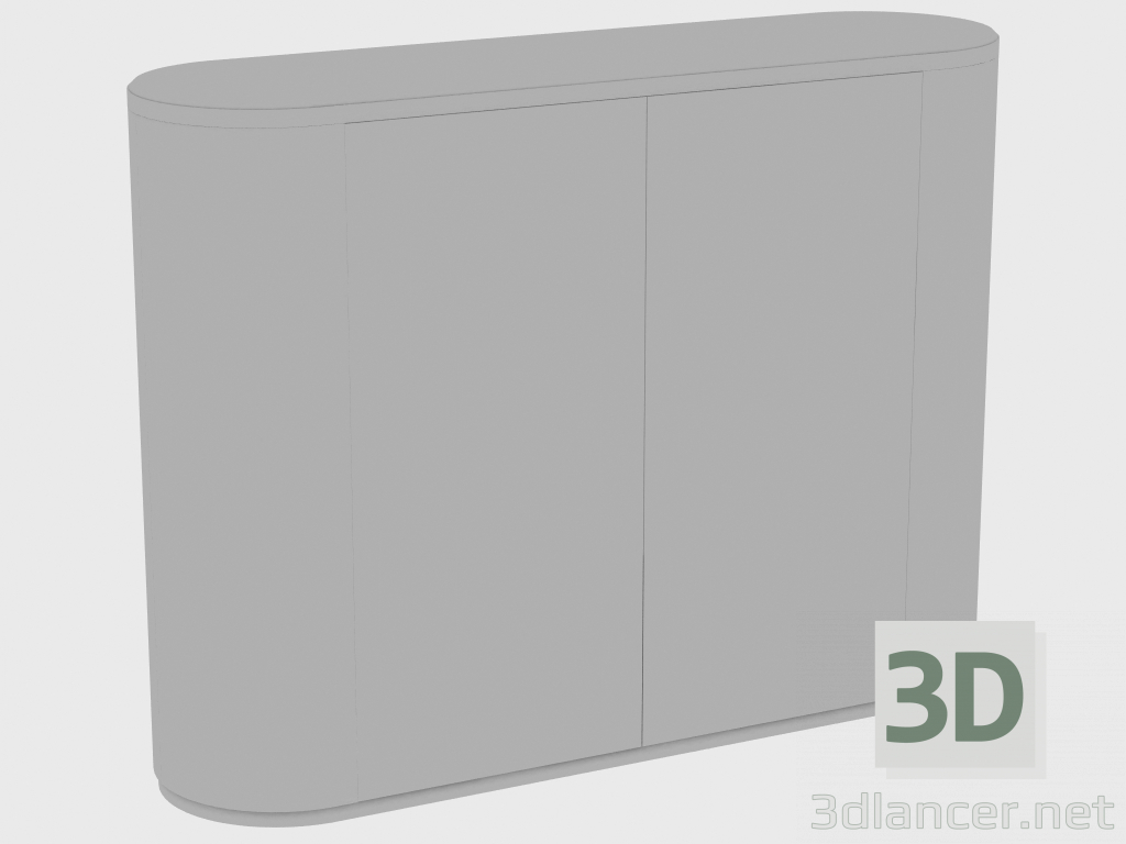 3d model Barra BEVERLY BAR GABINETE LISO (160x60xH140) - vista previa