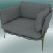 modèle 3D Fauteuil Cloud (LN1, 84x100 N 75cm, Pieds Bronzés, Hot Madison 724) - preview