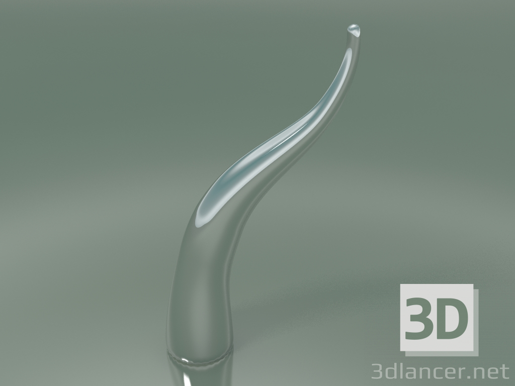 3d модель Статуэтка Ceramic Corno (Н 50см, Platinum) – превью