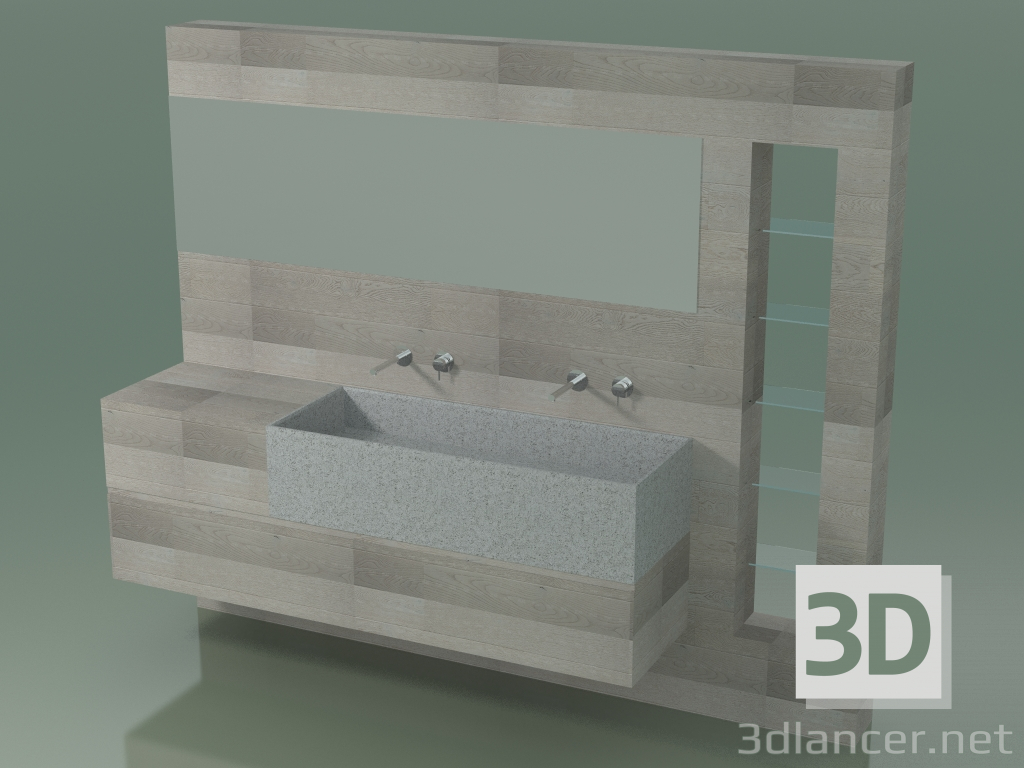 3d model Sistema de decoración de baño (D09) - vista previa