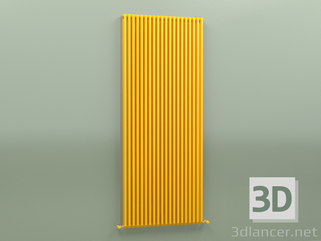 3d model Radiador SAX 2 (H 2000 20 EL, Amarillo melón - RAL 1028) - vista previa