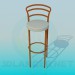 3d model Chair with high legs - preview