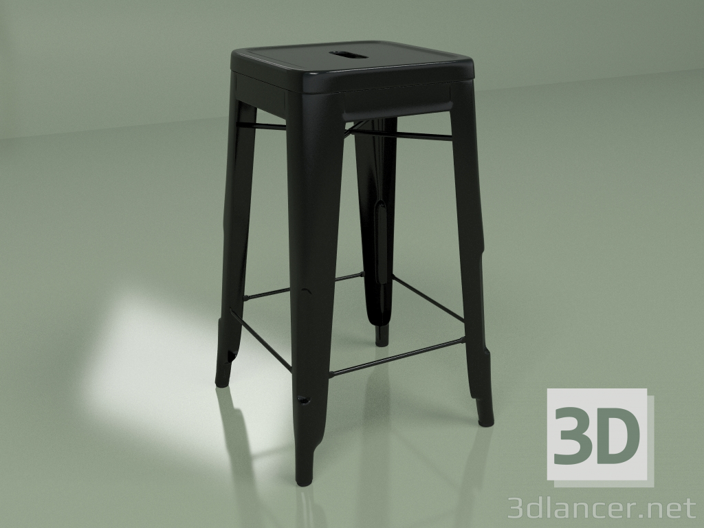 3d model Silla semi-bar Marais Color 2 (negro) - vista previa