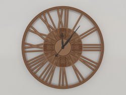 Wall clock GRACEFUL (bronze)