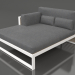 3D Modell XL-Modulsofa, Teil 2 links, hohe Rückenlehne (Weiß) - Vorschau