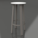 modèle 3D Tabouret haut (Gris quartz) - preview