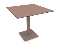 Mesa de jantar com perna de coluna 80x80 (Bronze)