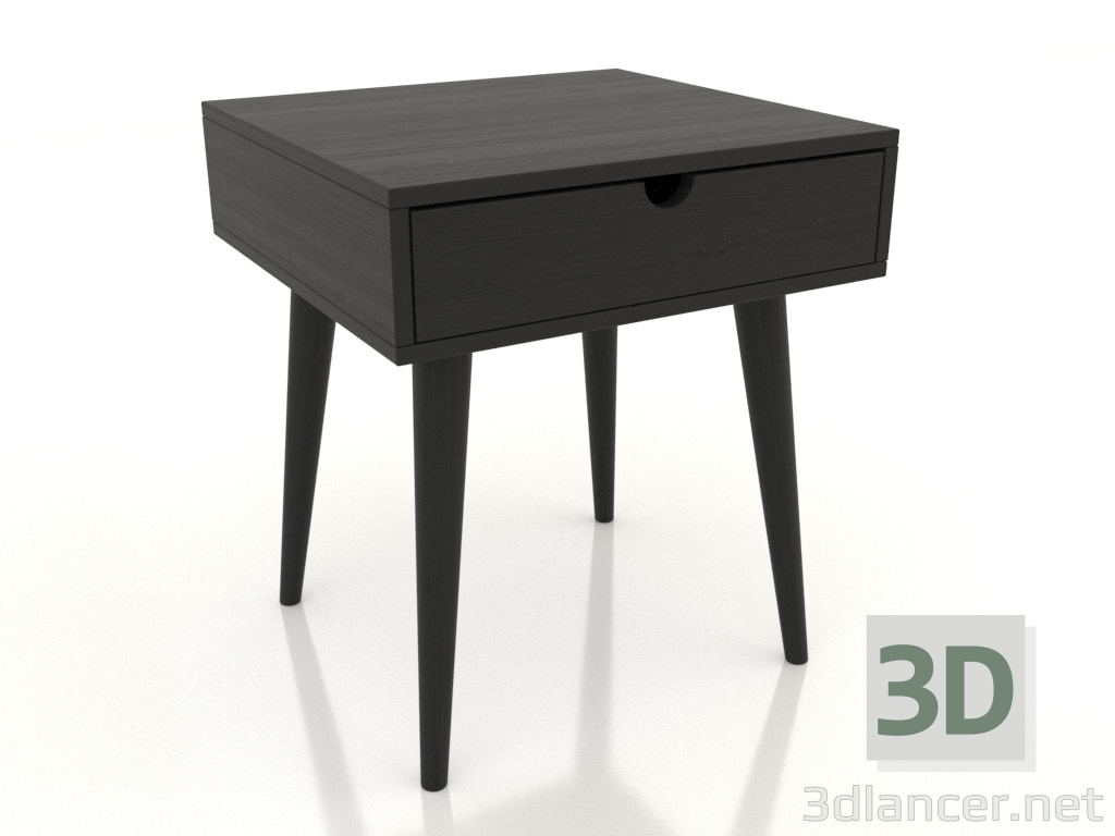 3D modeli Başucu sehpası STAND 420x400 mm (siyah RAL 9005) - önizleme