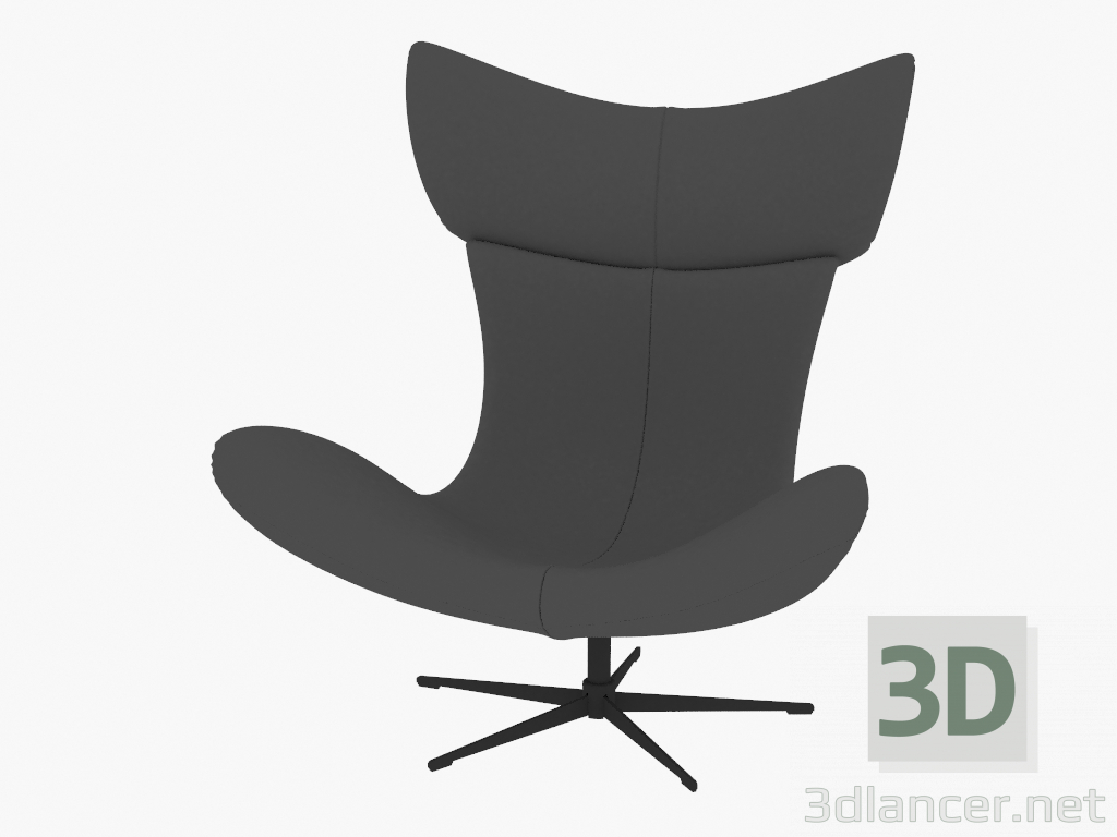 3d model Sillón de cuero Imola - vista previa