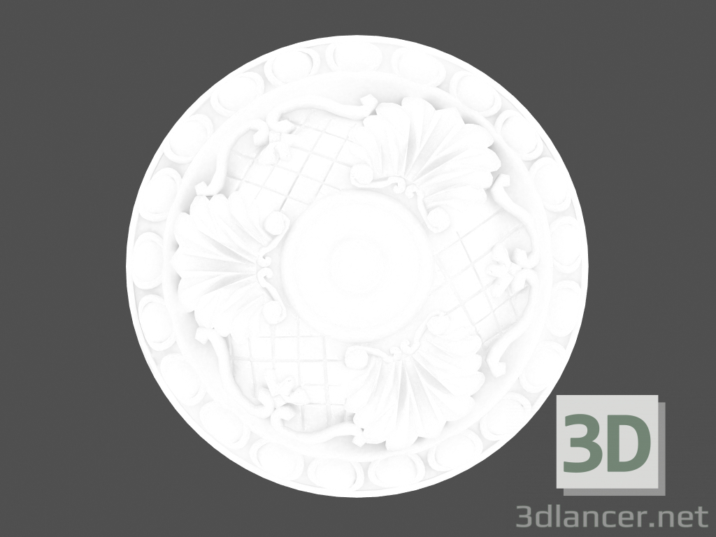 modello 3D Uscita a soffitto R4033 - anteprima