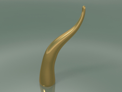 Estatuilla Cerámica Corno (H 50cm, Oro)