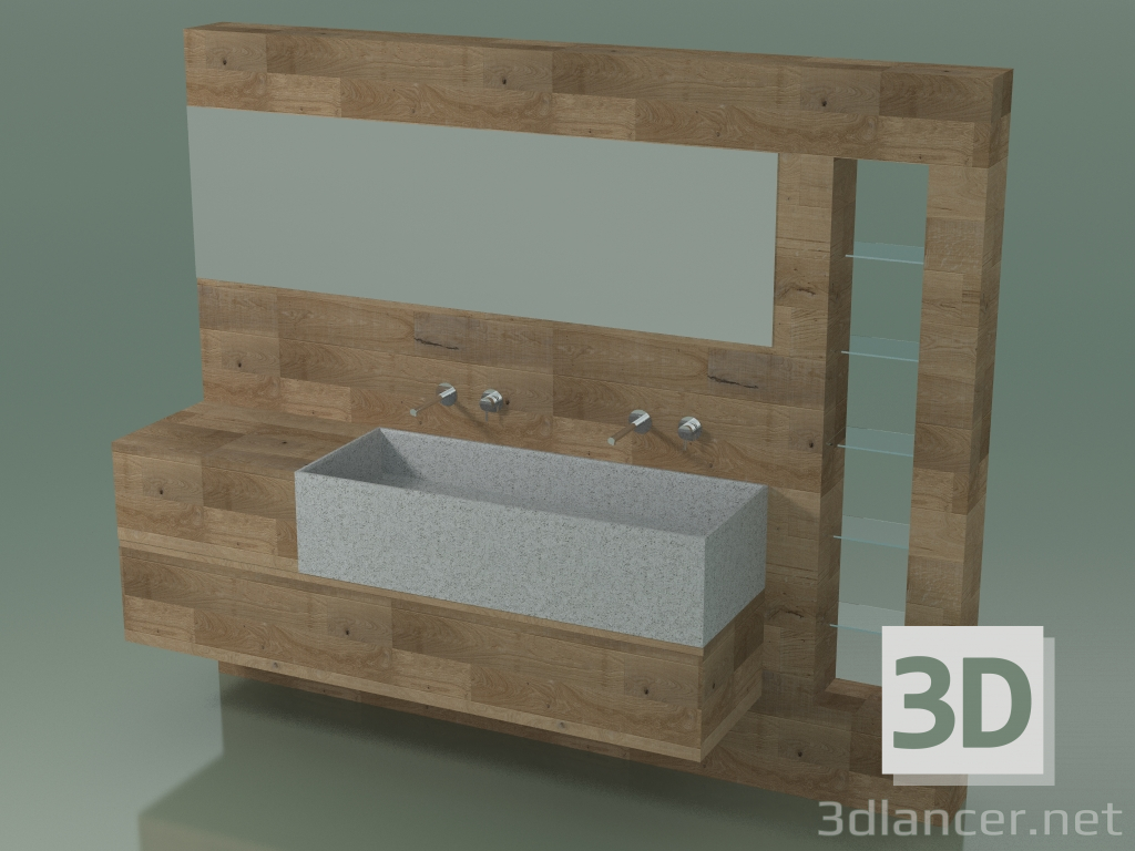 3d model Sistema de decoración de baño (D10) - vista previa