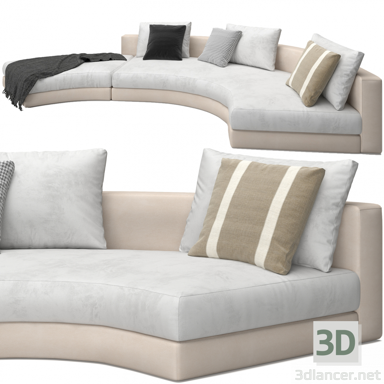 Daniels Sofa set01 3D-Modell kaufen - Rendern