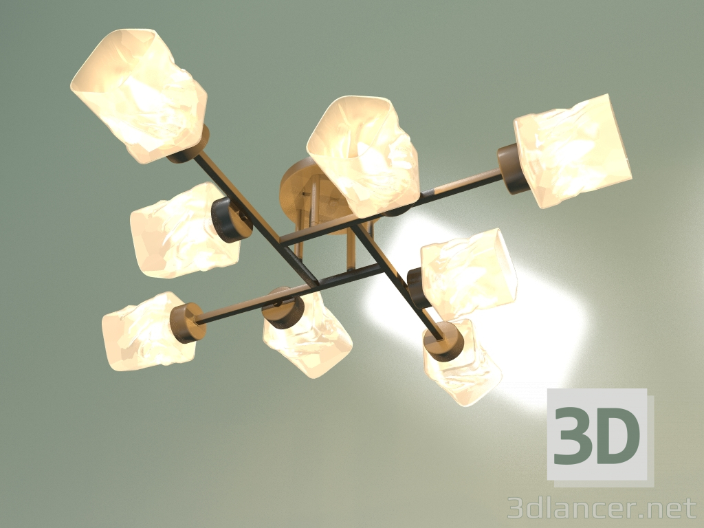 Modelo 3d Candelabro de teto Hilari 30165-8 (pérola negra) - preview