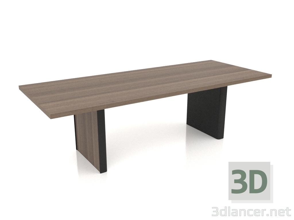 Modelo 3d Mesa de jantar 2500x1000 Tampa plana - preview