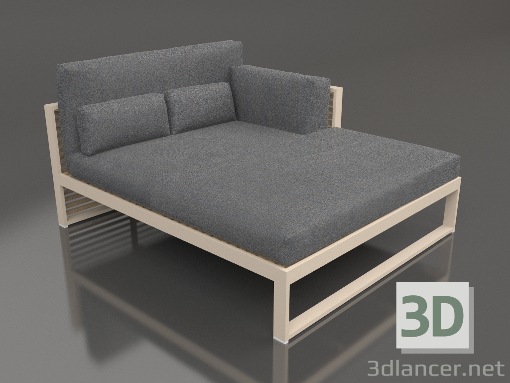 3D modeli XL modüler kanepe 2. bölme sağ, yüksek arkalık (Kum) - önizleme