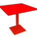 Modelo 3d Mesa de jantar com perna de coluna 80x80 (Vermelho) - preview