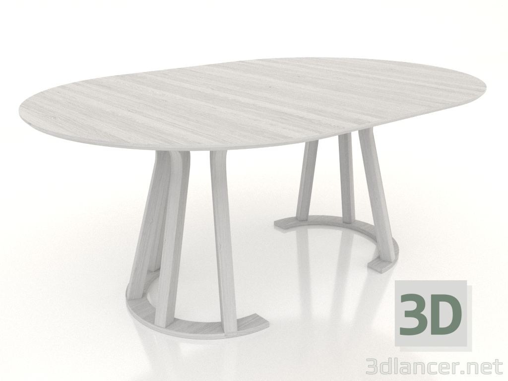 3D modeli Yemek masası TRANSFORM 1800x1200 mm (beyaz RAL 9010) - önizleme