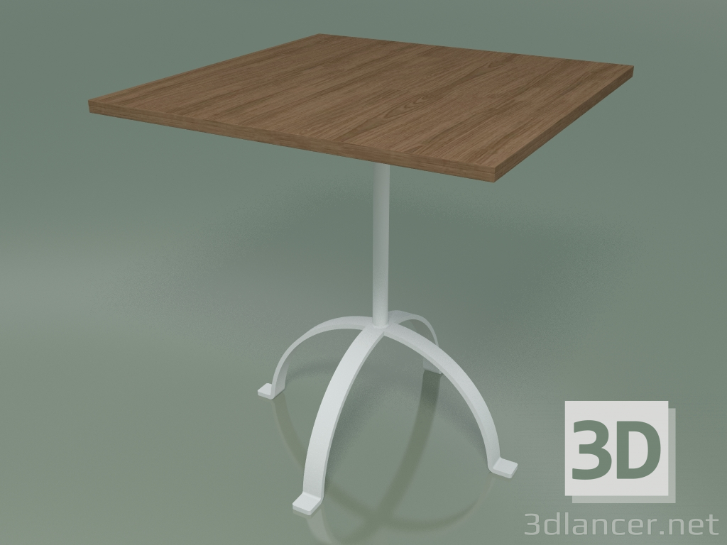 modèle 3D Table de salle à manger carrée (47, noyer américain laqué naturel) - preview