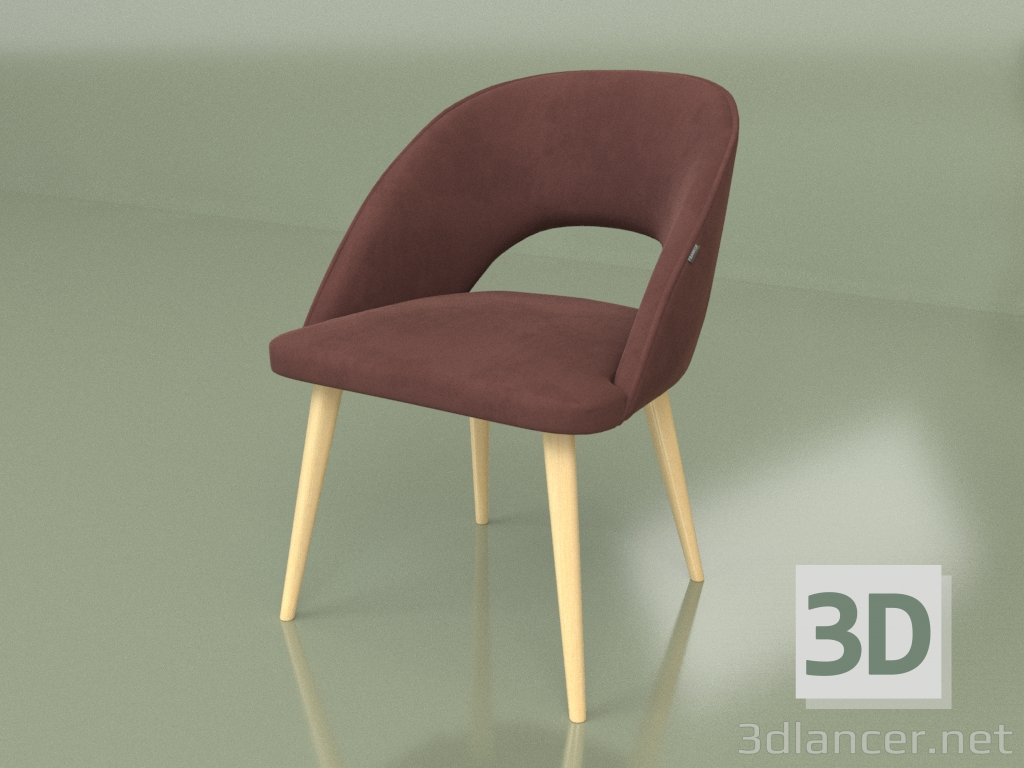 modèle 3D Chaise Rocco (pieds d'arbre) - preview