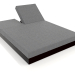 3d model Bed with back 140 (Black) - preview