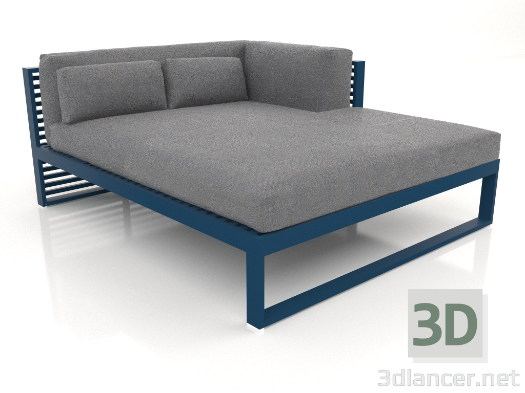 modello 3D Divano modulare XL, sezione 2 destra (Grigio blu) - anteprima