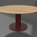 3d model Mesa de comedor Ø150 (Rojo vino, madera de Iroko) - vista previa