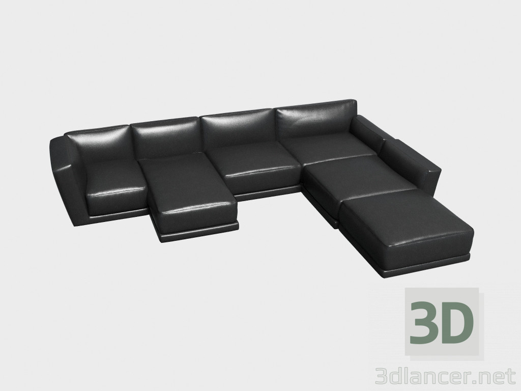 3d model Modular sofa Luis - preview