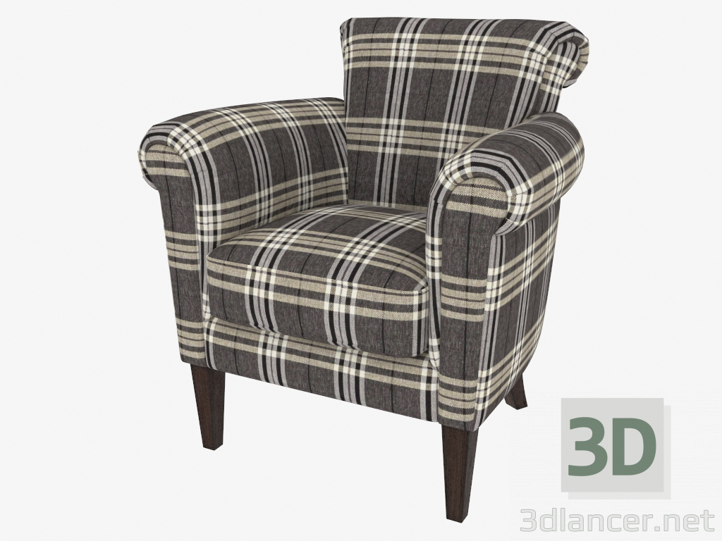 modello 3D Poltrona LAMIS ARMCHAIR (602.017-GP01) - anteprima