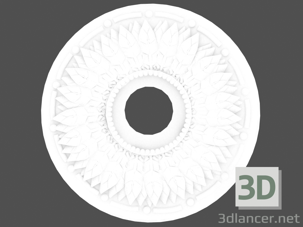 modello 3D Uscita a soffitto R4037 - anteprima