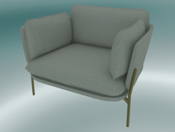 Fauteuil Cloud (LN1, 84x100 N 75cm, Pieds Bronzés, Sunniva 2 717)