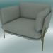 3d model Armchair Cloud (LN1, 84x100 N 75cm, Bronzed legs, Sunniva 2 717) - preview