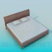 3D Modell Bett - Vorschau