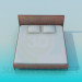 3D Modell Bett - Vorschau