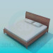 3D Modell Bett - Vorschau