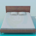 3D Modell Bett - Vorschau