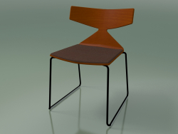 Silla apilable 3711 (en trineo, con almohada, naranja, V39)