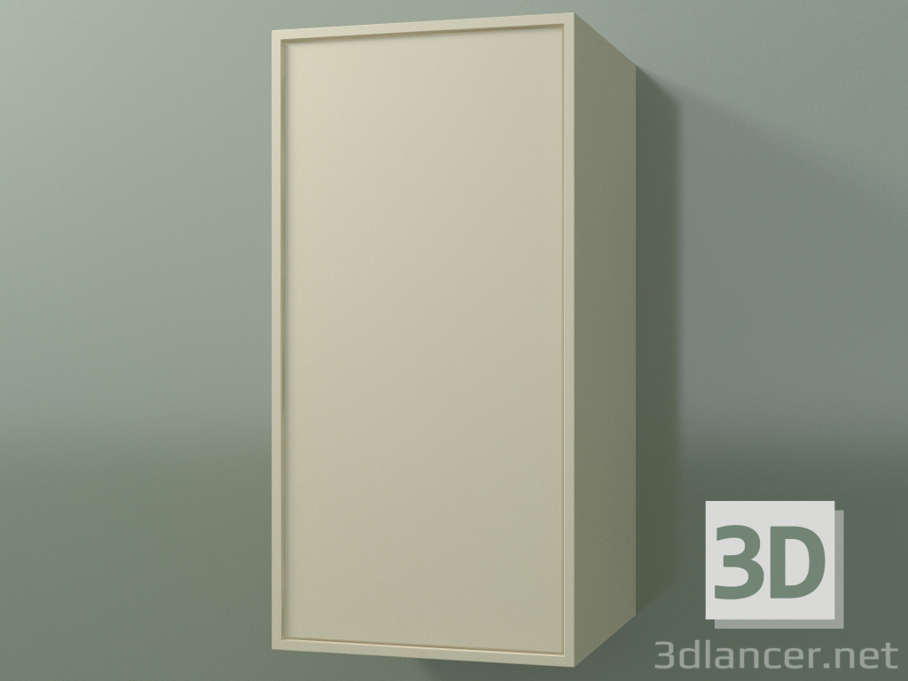 3D Modell Wandschrank mit 1 Tür (8BUBBDD01, 8BUBBDS01, Knochen C39, L 36, P 36, H 72 cm) - Vorschau